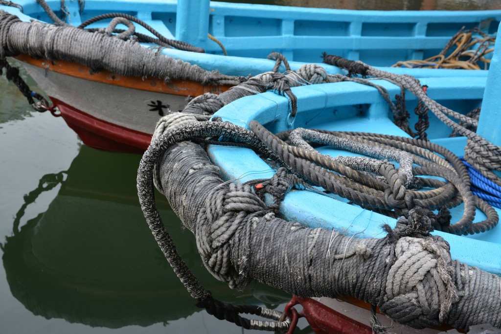 漁船のロープアート